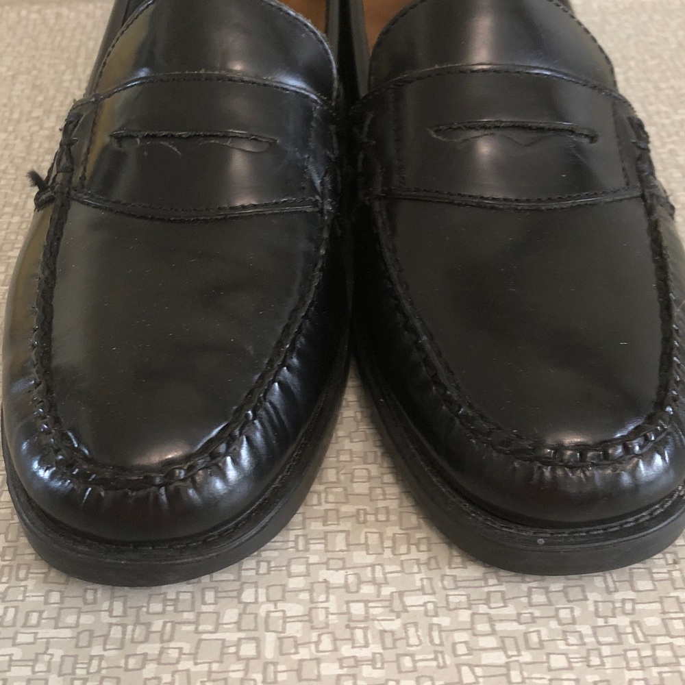 Bass Weejuns Katherine ll Black Leather Loafers, 9W - Picture 2 of 10